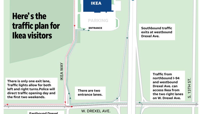 How To Navigate Traffic On Opening Day Of The Oak Creek Ikea Store