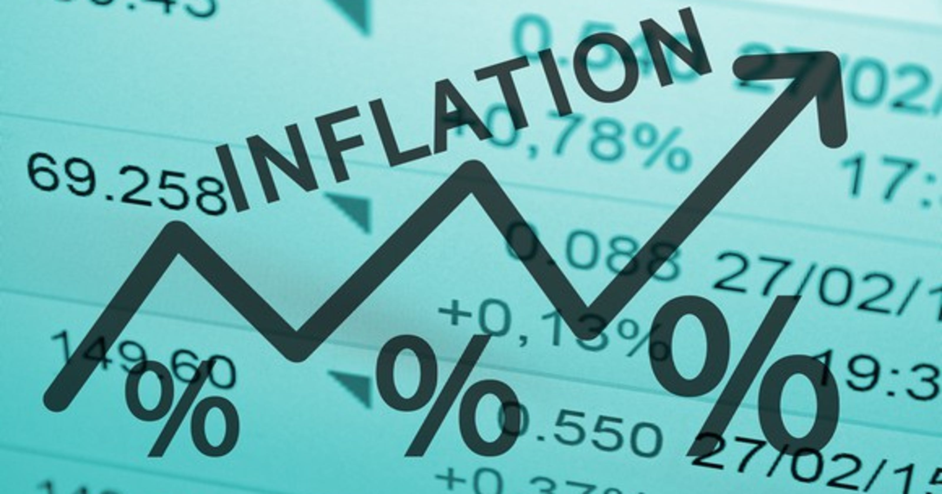  A chart shows different percentages with the word 'inflation' in large letters diagonally across the percentages. The alt text could be: "The image shows the search query 'Ways to protect savings from inflation' with an upward-trending chart in the background."