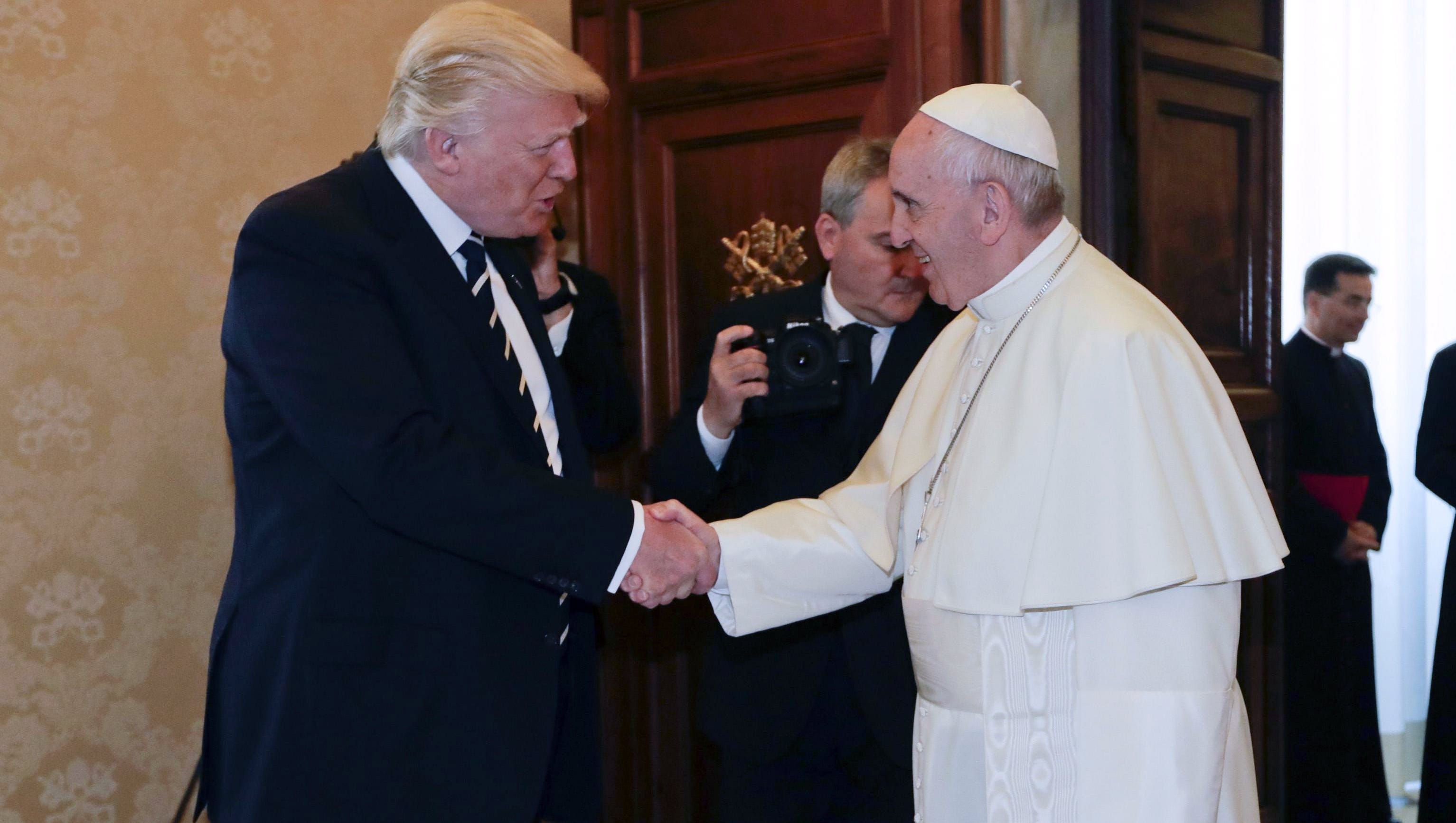 Donald Trump Francis at the can use peace'