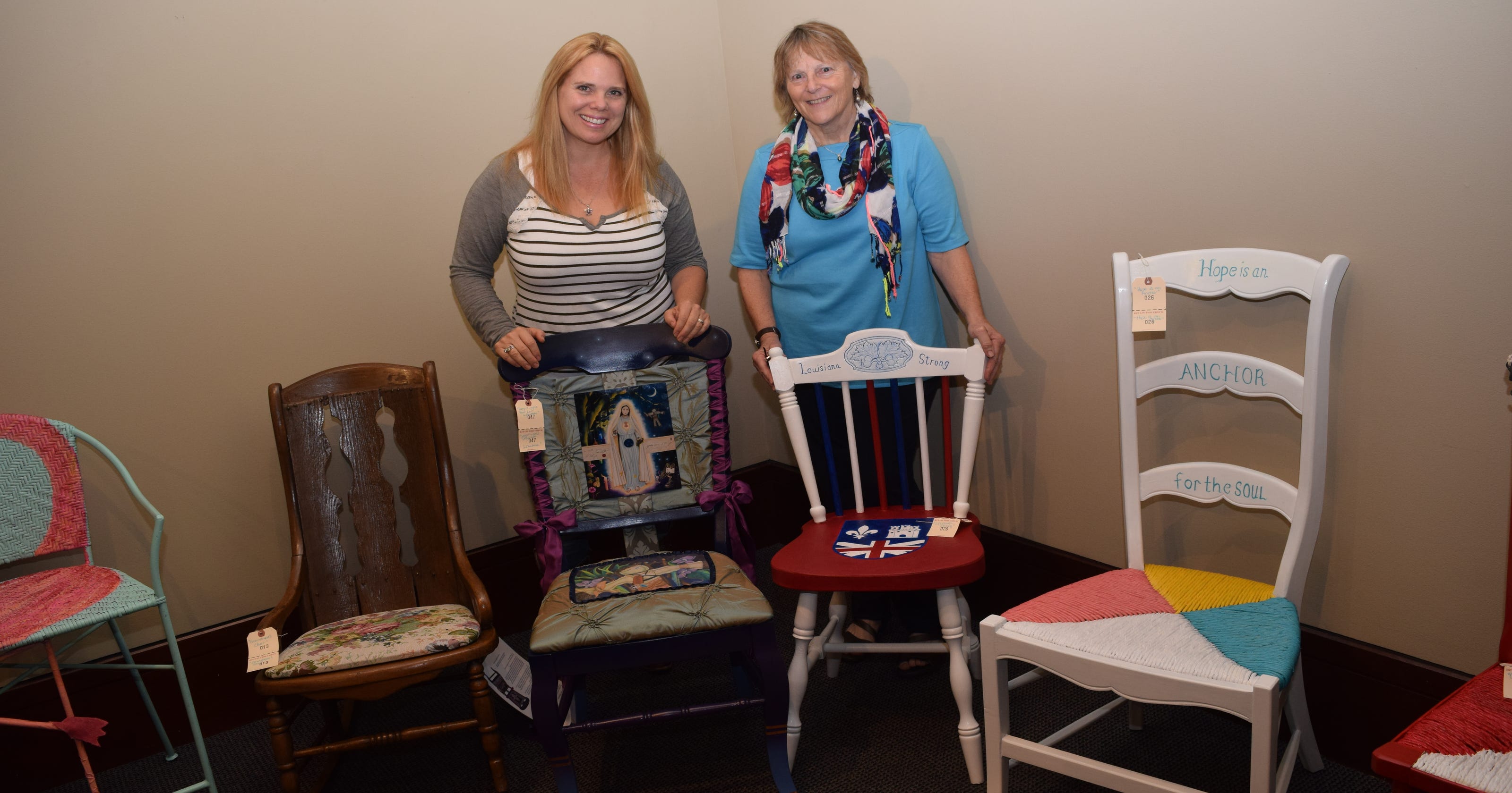 Painted Chairs Being Auctioned To Aid Flood Ravaged Families