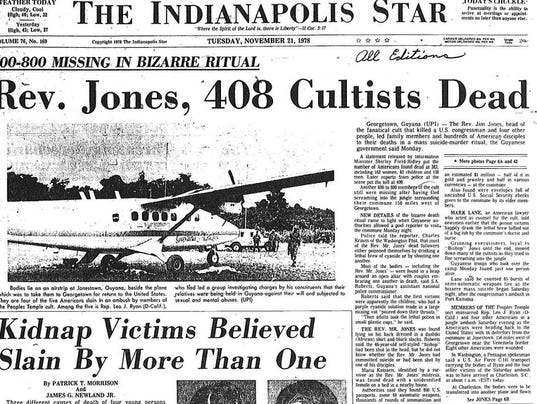 1978 Jonestown massacre hit home for Indiana boyhood residence of Rev ...