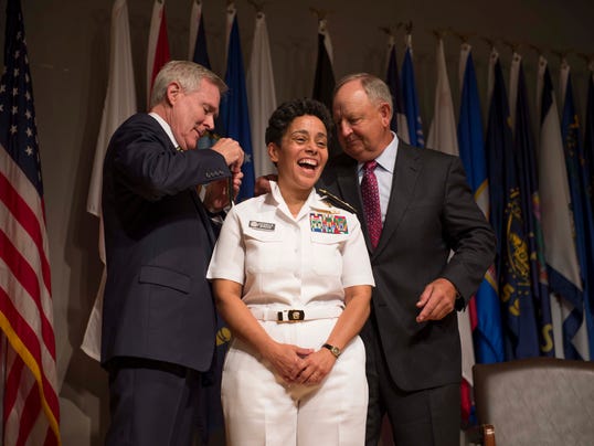 Navy names first female four-star admiral