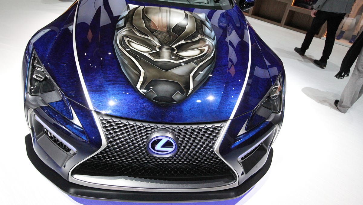 Detroit auto show photos Black Panther Inspired Lexus LC concept
