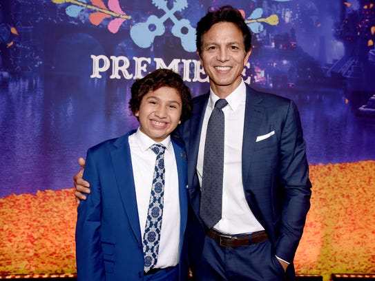 Co-stars Anthony Gonzalez (left) and Benjamin Bratt