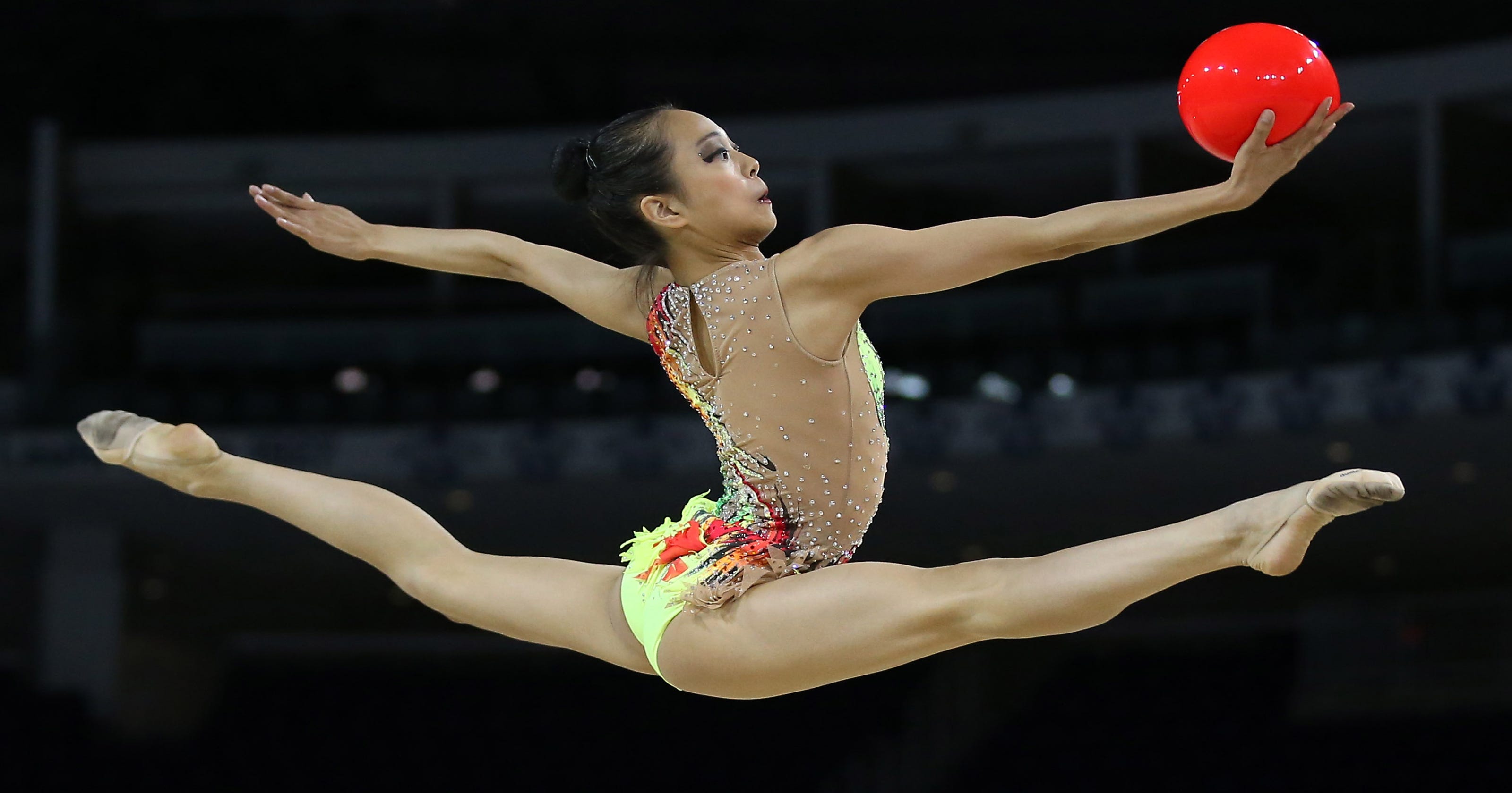 Rhythmic gymnast shows sport is more than 'prancing around'