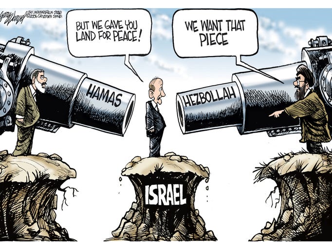 Gary Varvel cartoons on the Israel-Palestinian conflict