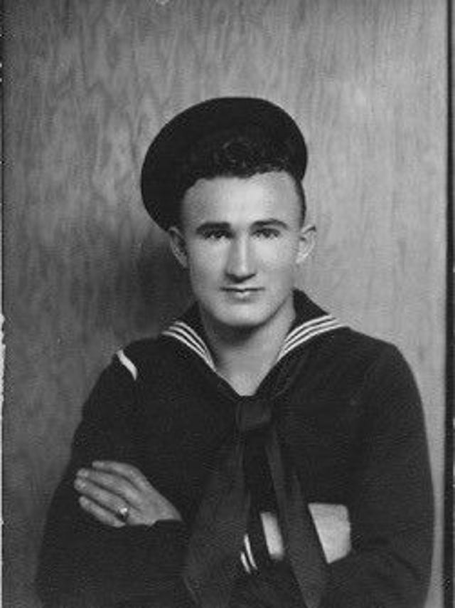 Joe George, early in his Navy years. George will posthumously