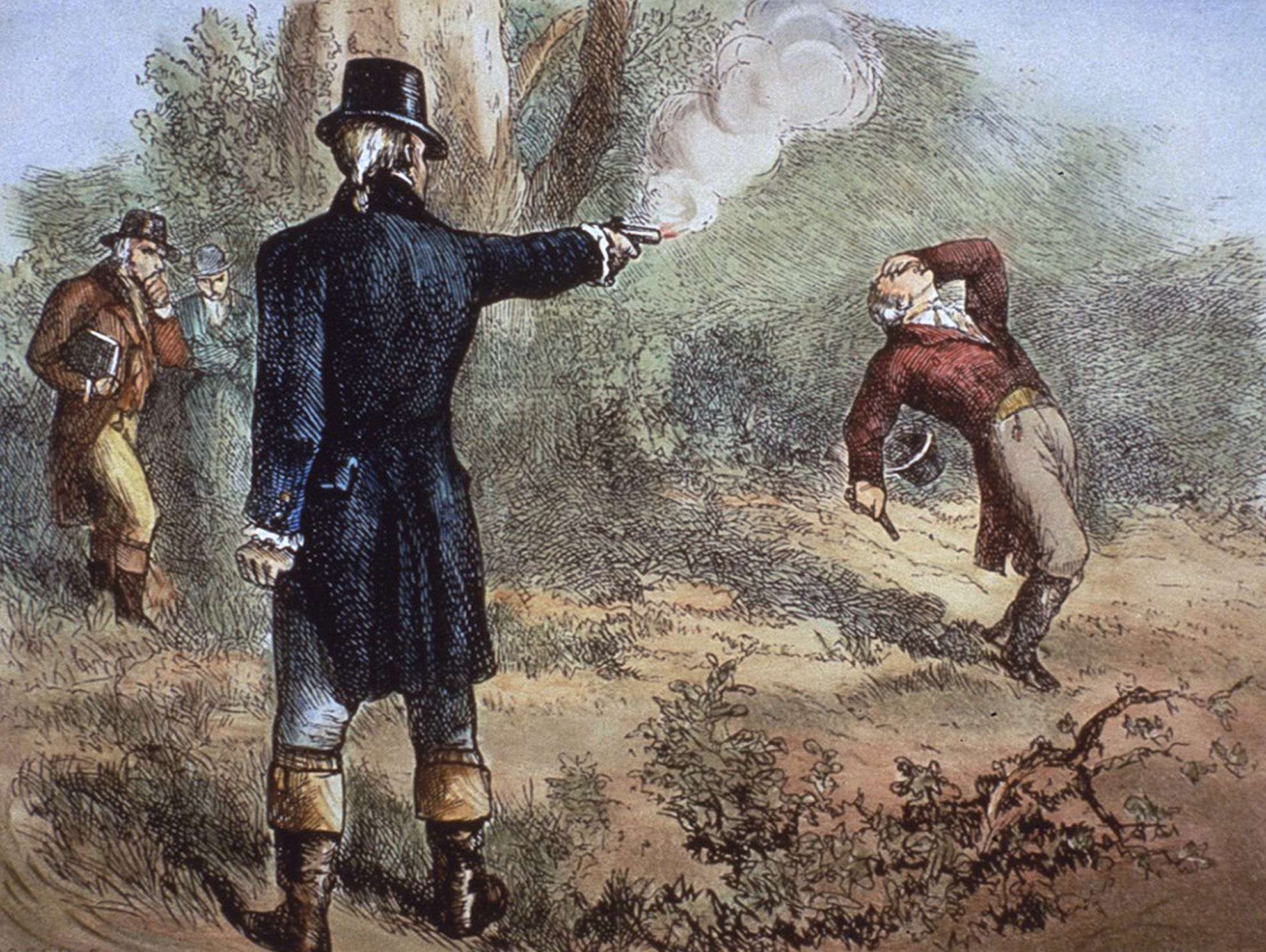 aaron burr shoots hamilton