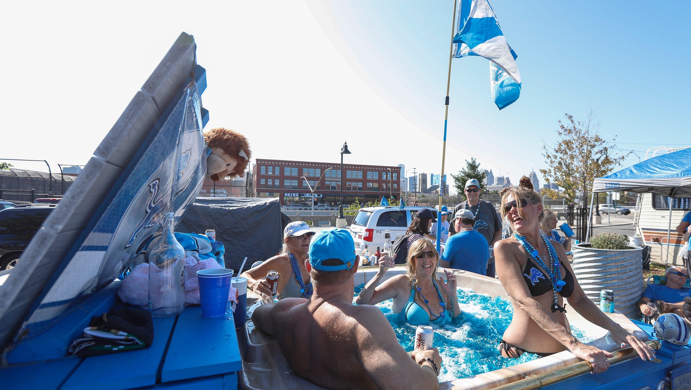For Detroit Lions games, Eastern Market is THE spot for tailgating