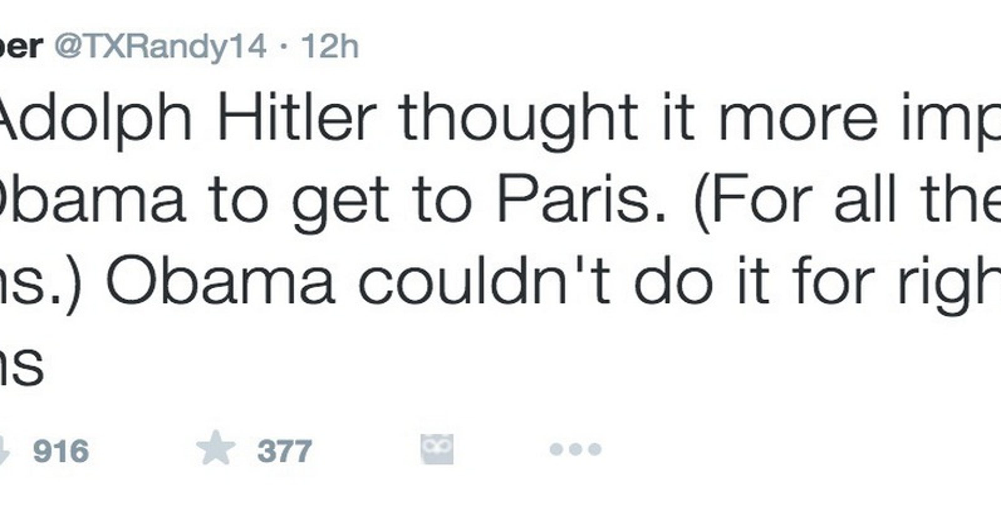 Texas Lawmaker Apologizes For Offensive Obama Hitler Tweet 