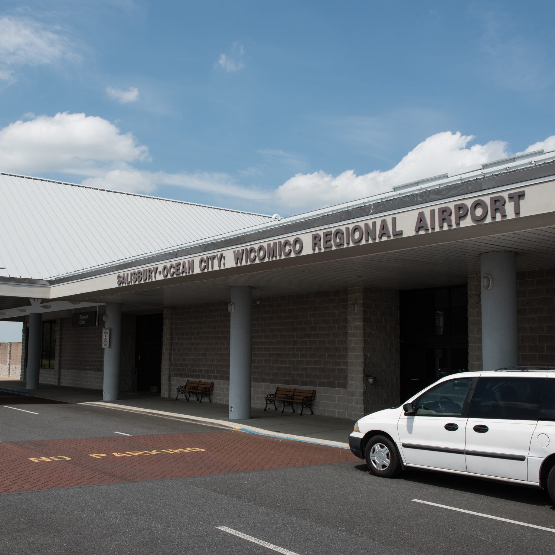 An exterior view of the Salisbury-Ocean City Wicomico Regional Airport on Wednesday, April 12, 2017.