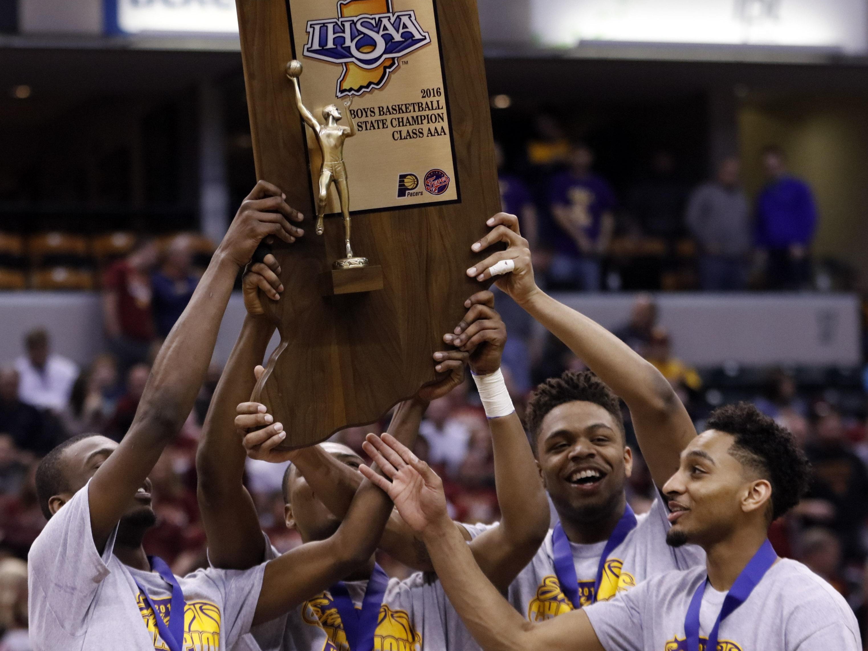 Marion ties record with 8th boys basketball state title | USA TODAY ...