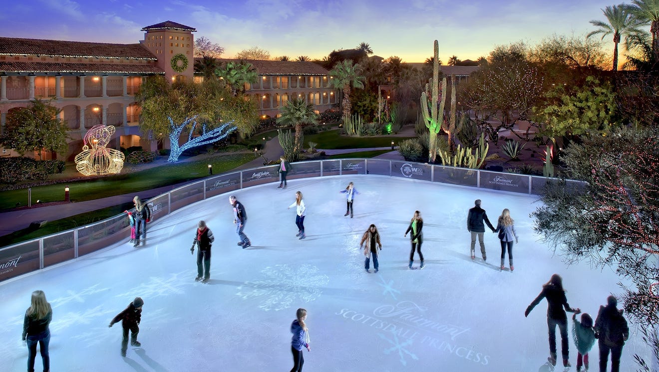 Guide to outdoor ice skating rinks around Phoenix