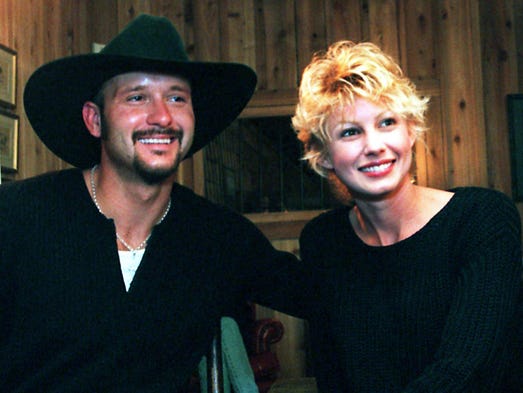 Tim McGraw and Faith hill give an interview at The