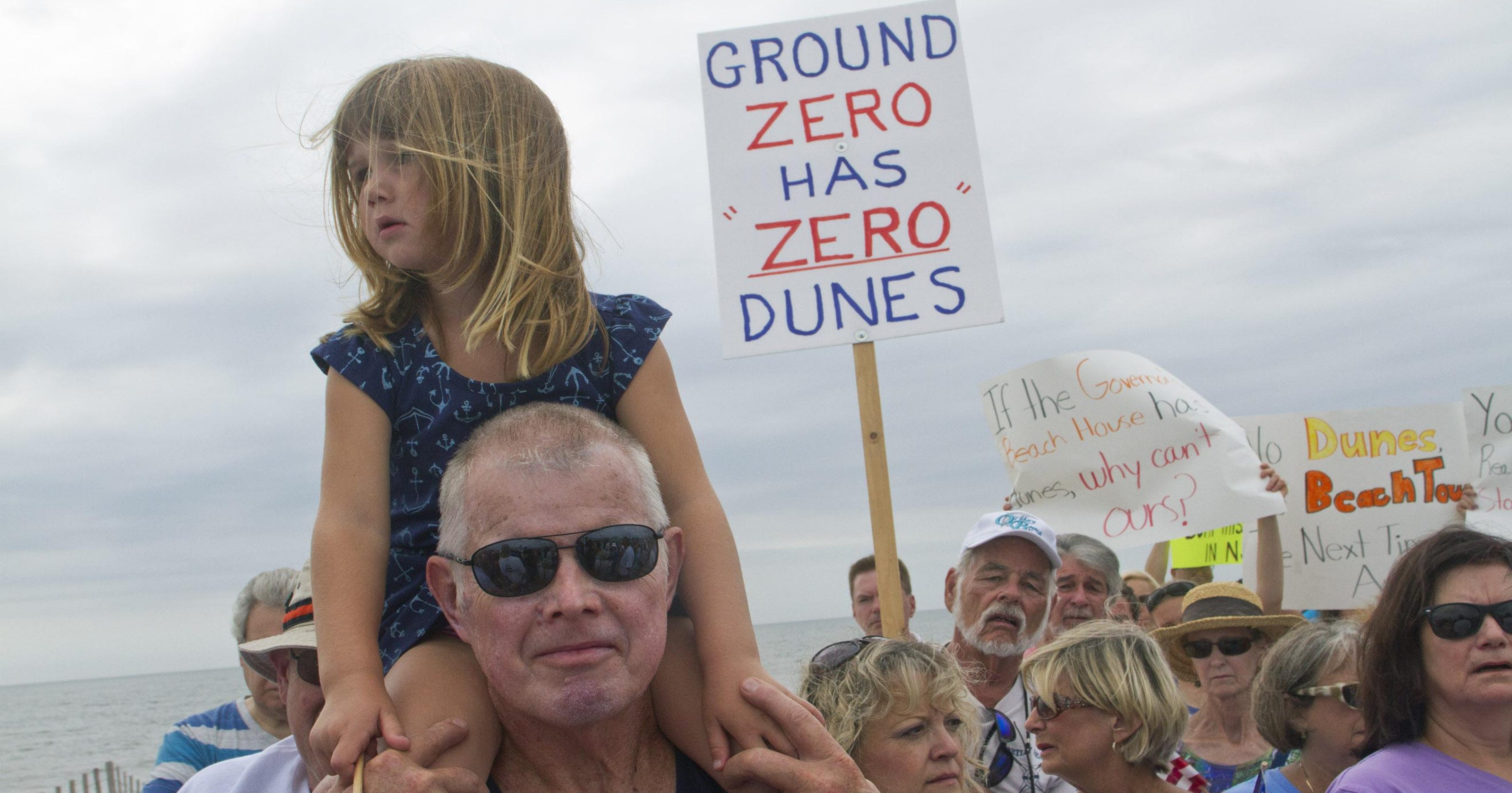 N.J. beach town dwellers demand dunes