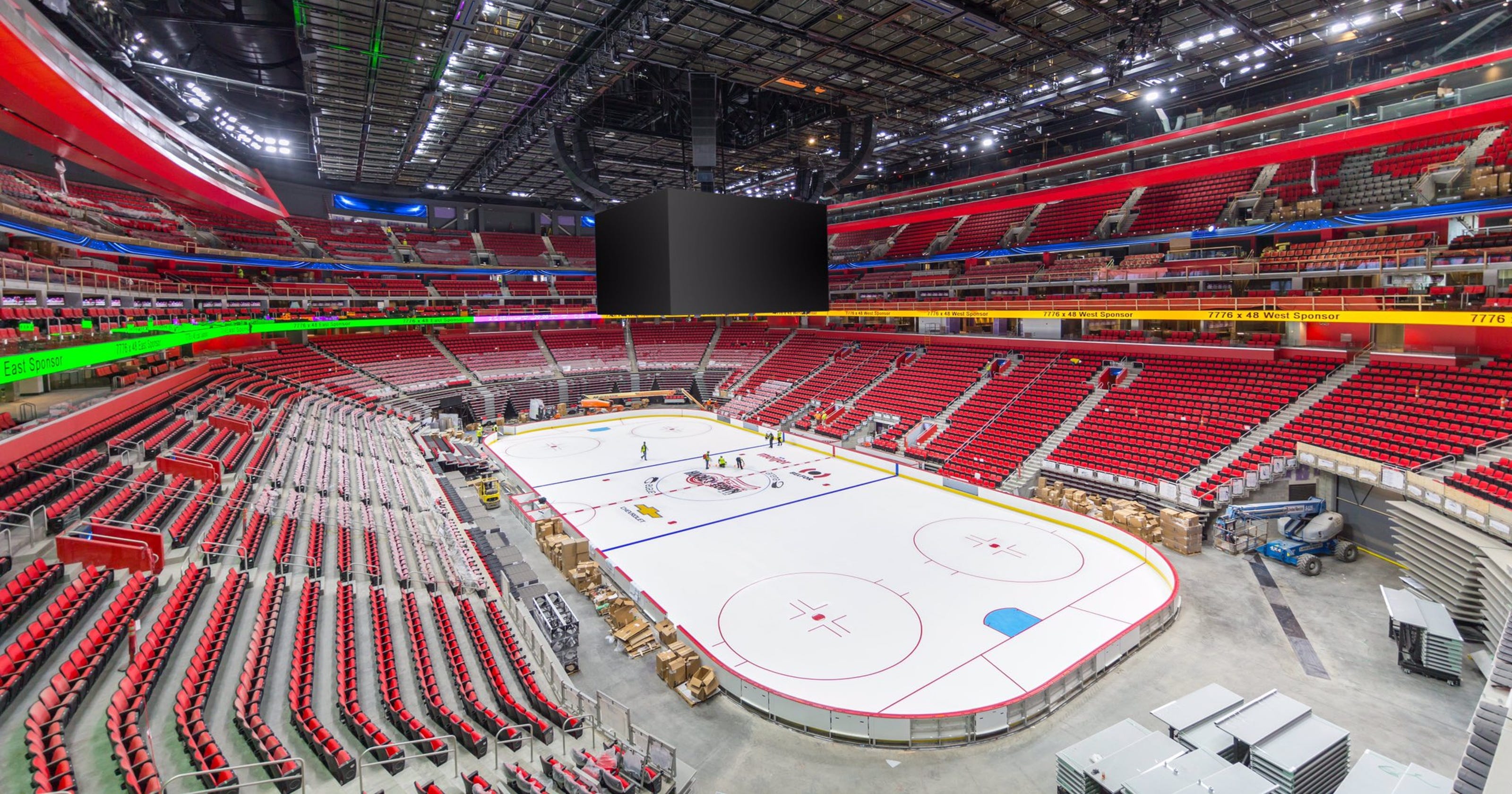 We have ice at Little Caesars Arena!