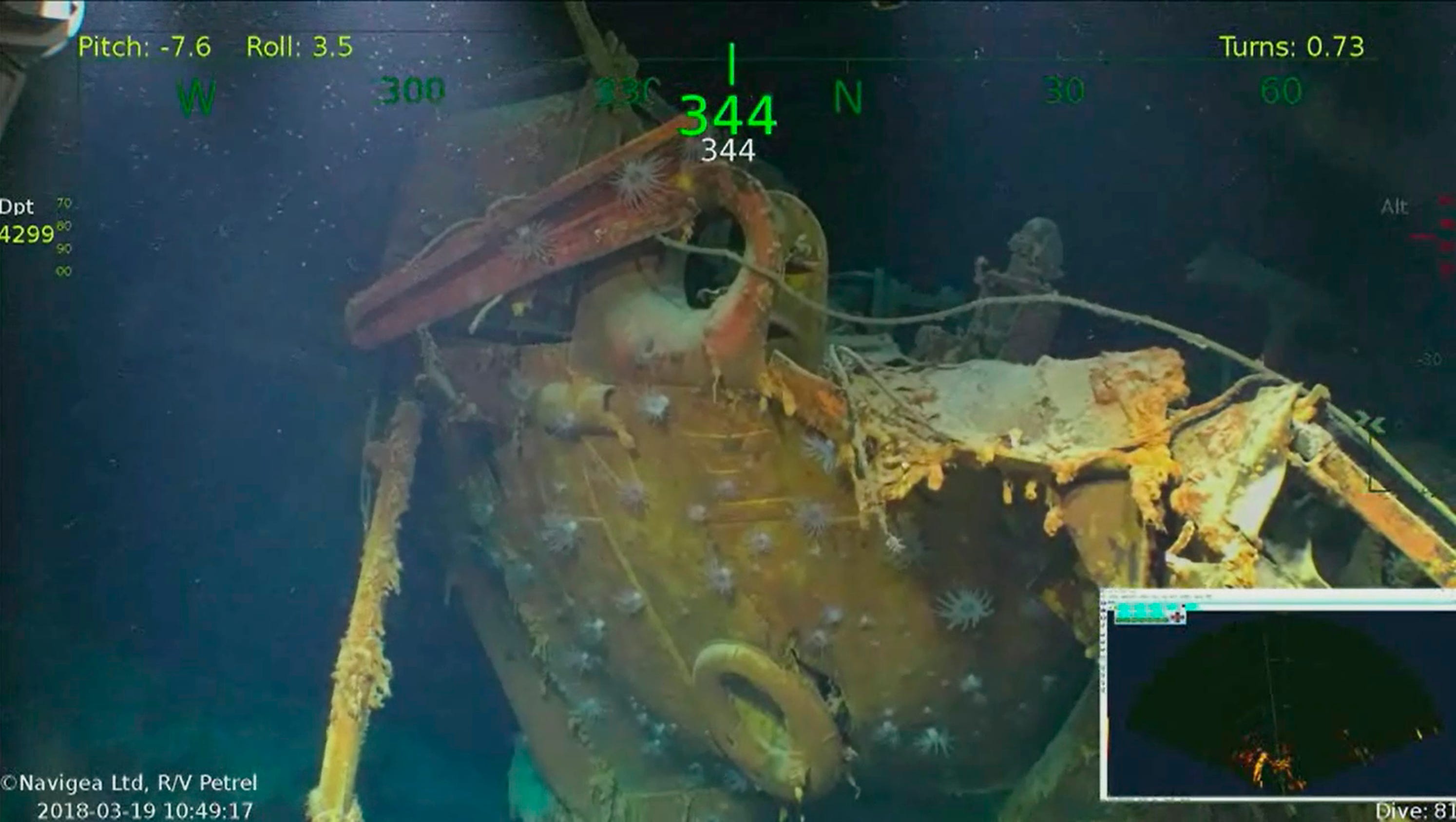 the wreckage of which world war ii navy ship was recently discovered in the pacific?