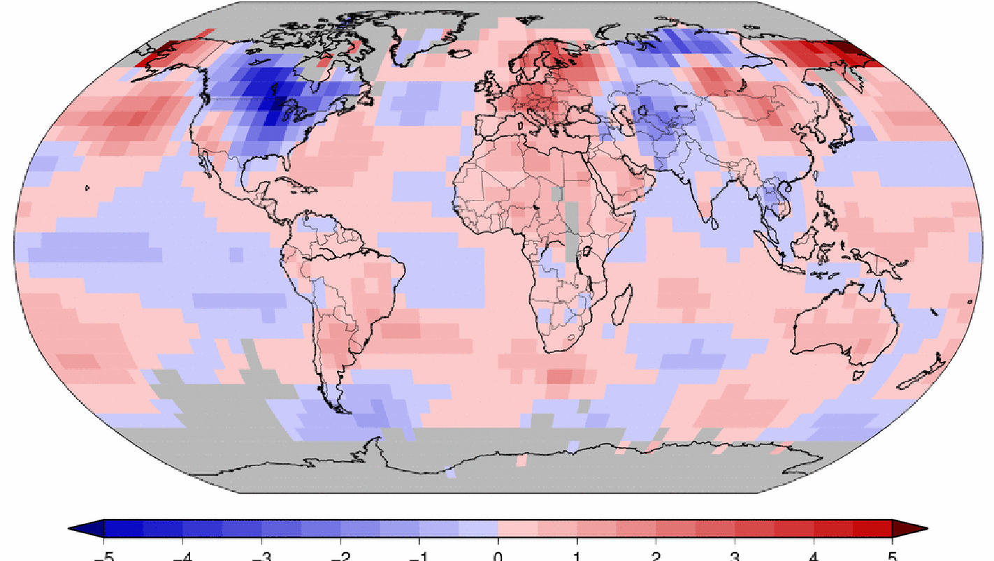 Cold? What cold? Most of the globe had a mild winter