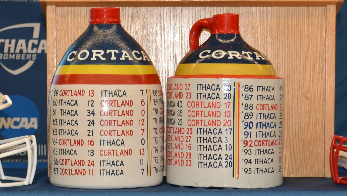 Cortaca Jug How Ithaca, Cortland ADs secured a MetLife Stadium matchup