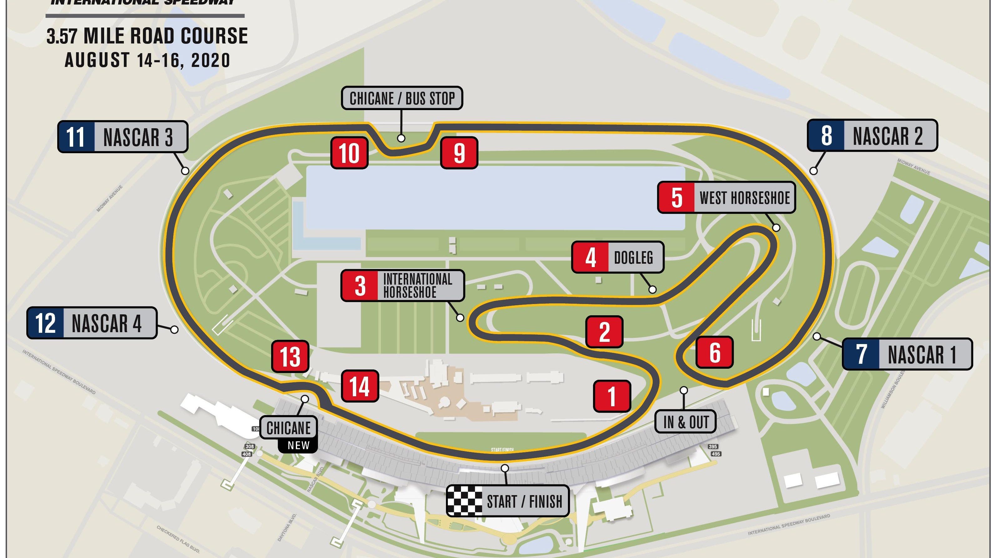 Daytona Road Course Layout Revealed By NASCAR