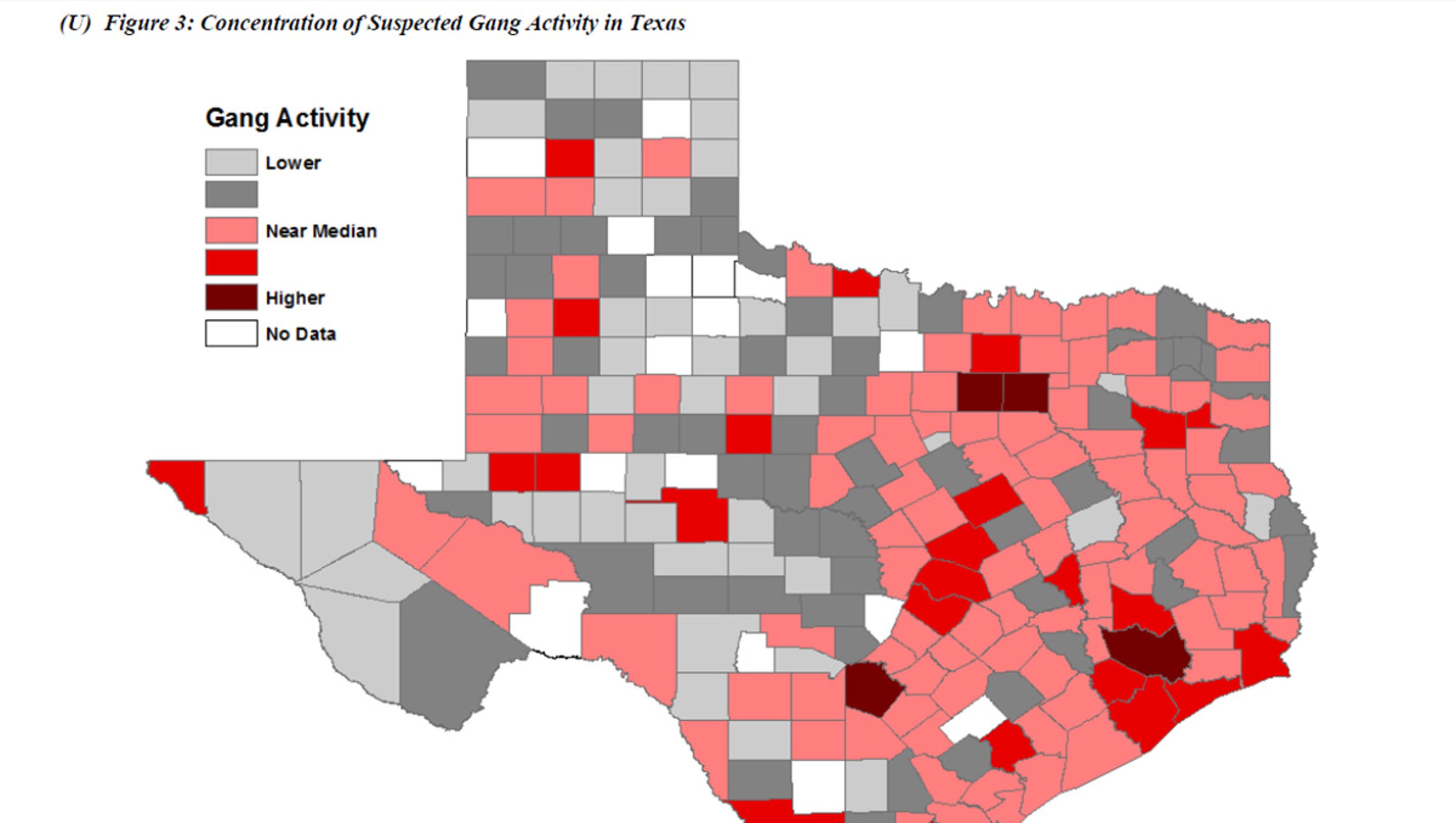 Wichita Co. ranks above median for threat of gang activity