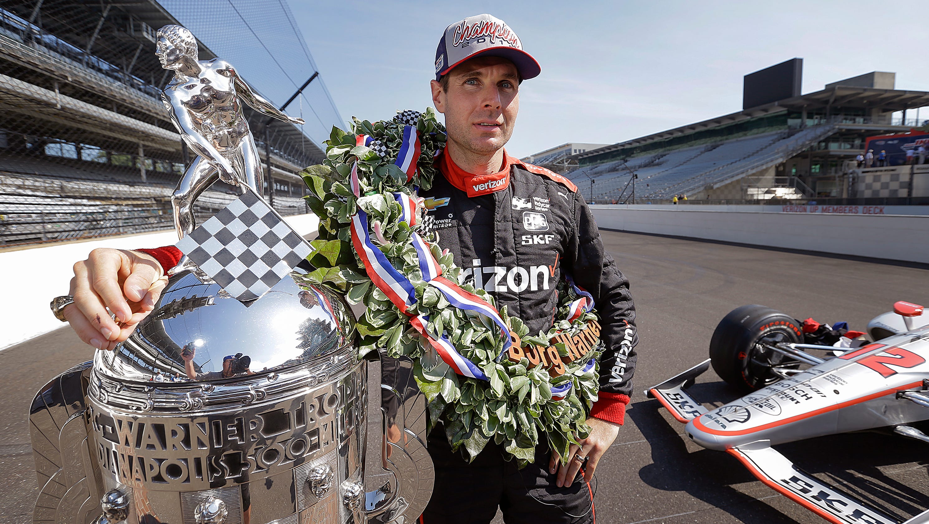 Will Power's Indianapolis 500 winner's photo shoot