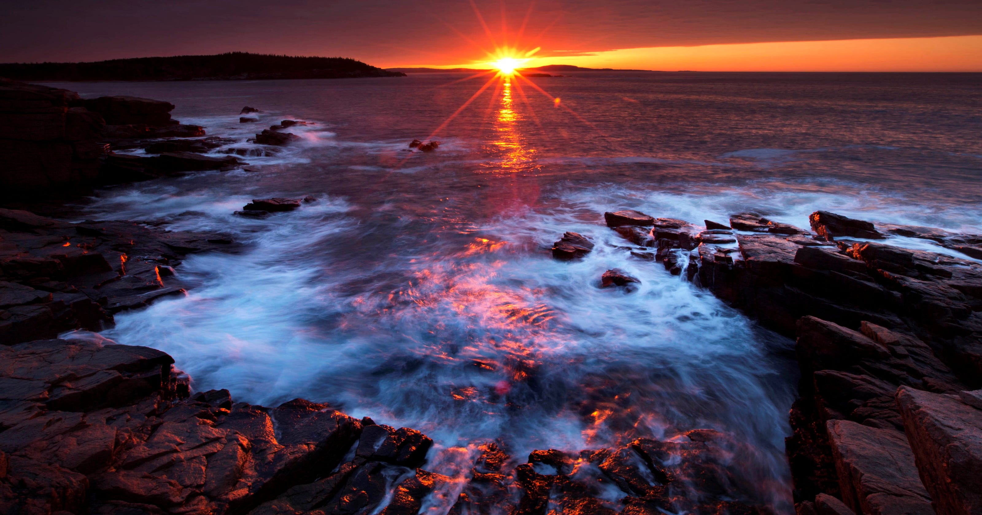 Acadia National Park: First sight of the sunrise in the USA