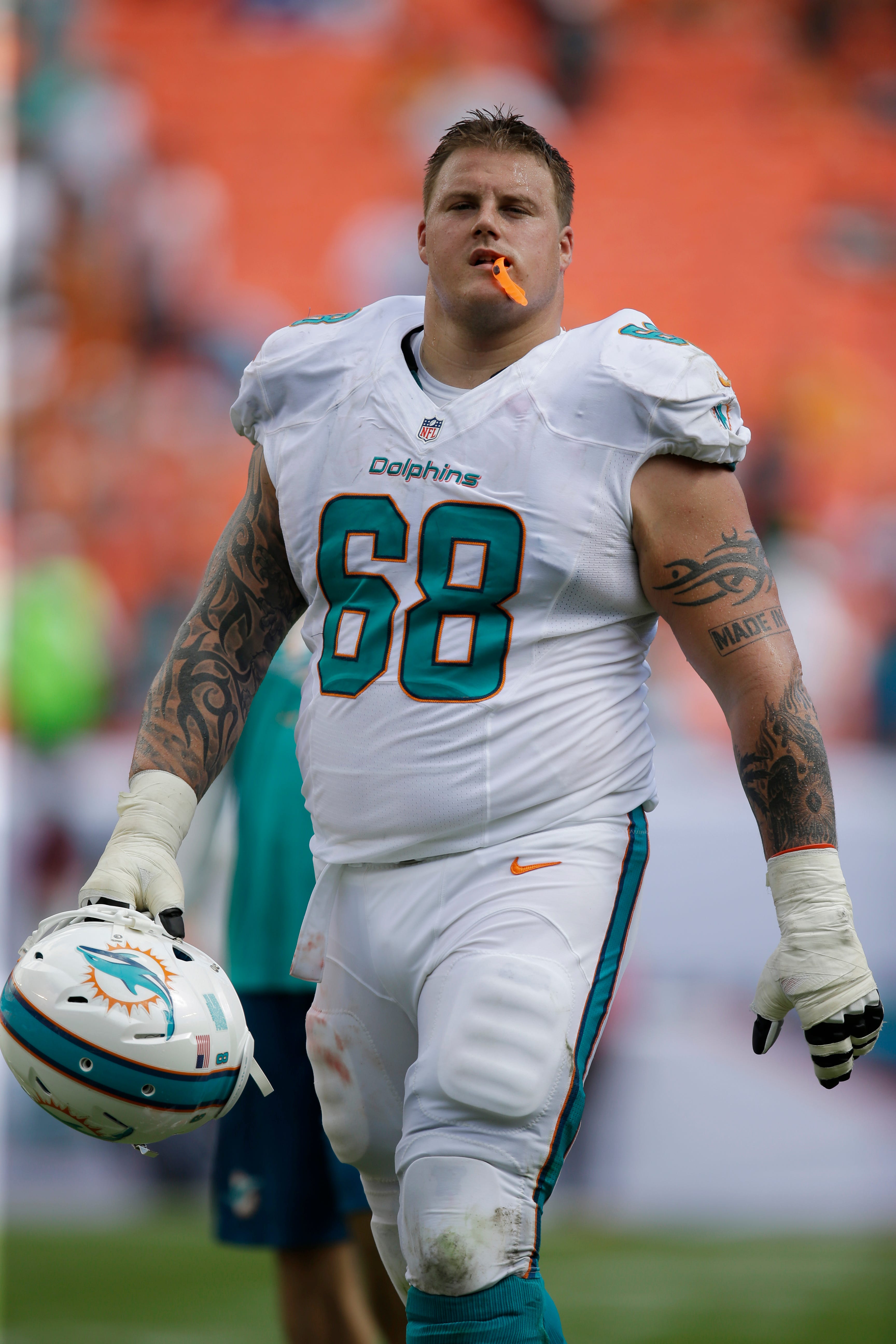 Miami Dolphins 68 Richie Incognito white Elite