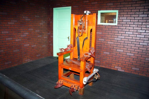 Firing squads out, electric chairs may be in, per Senate bill