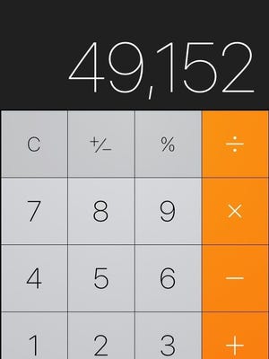 The iPhone has a hidden backspace in its calculator