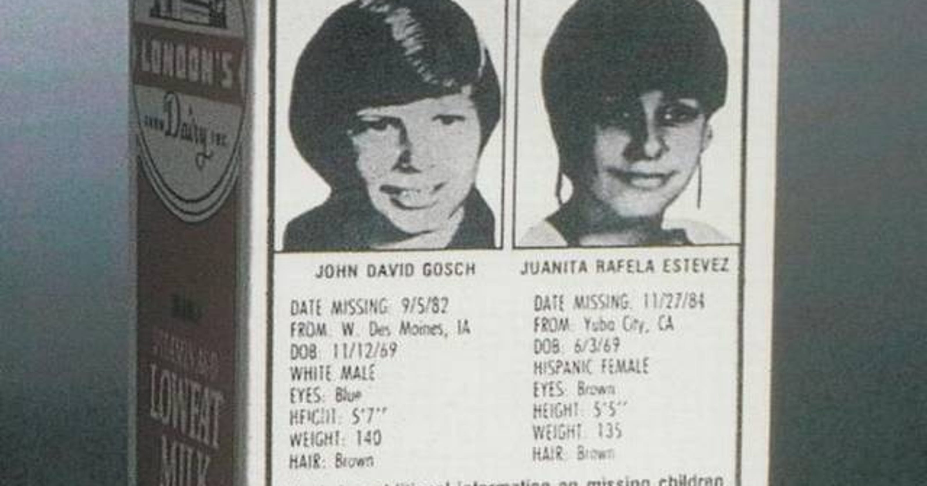 Milk carton missing kids in the 1980s: What happened to the campaign?