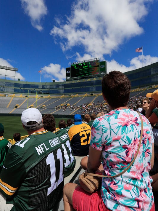 Packers shareholders meeting Game daylike celebration