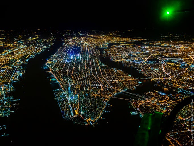 Breathtaking aerial shots of major cities