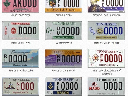 TN specialty license plates to be available as gifts