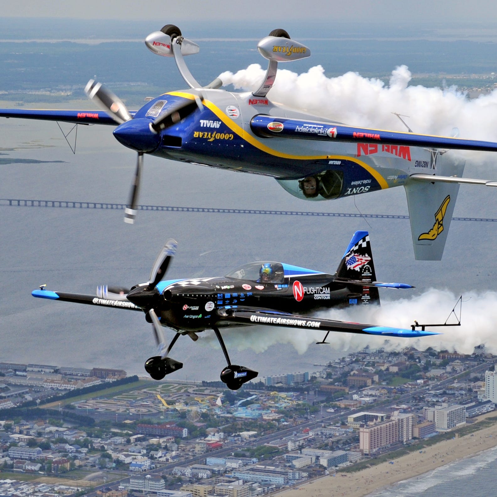 Pilots fly during the 2013 OC Air Show.