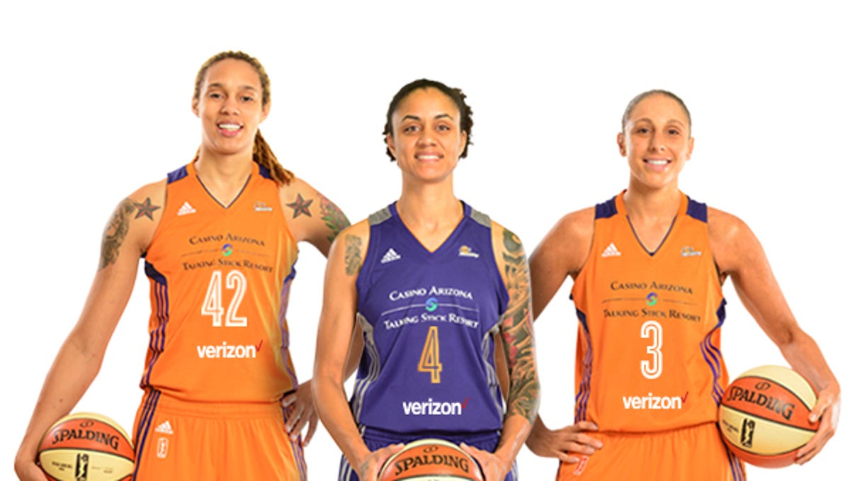 Phoenix Mercury uniforms through the years