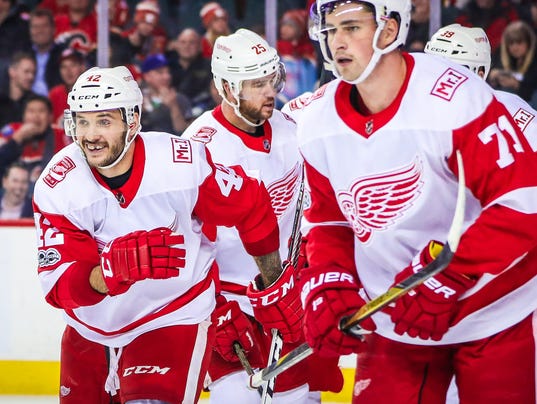 NHL: Detroit Red Wings at Calgary Flames