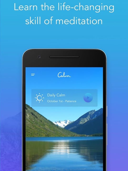 Meditation apps can help you gain some calm when you're stressed