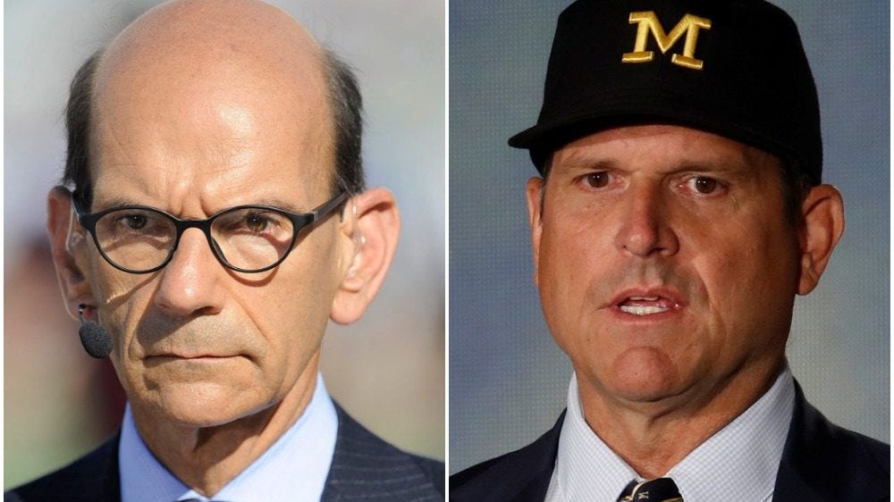 How Michigan's Jim Harbaugh Nearly Settled Feud With Paul Finebaum