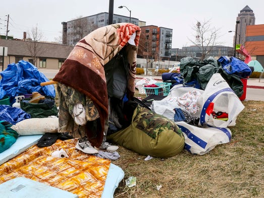 Downtown Des Moines Homeless Camp Cleared