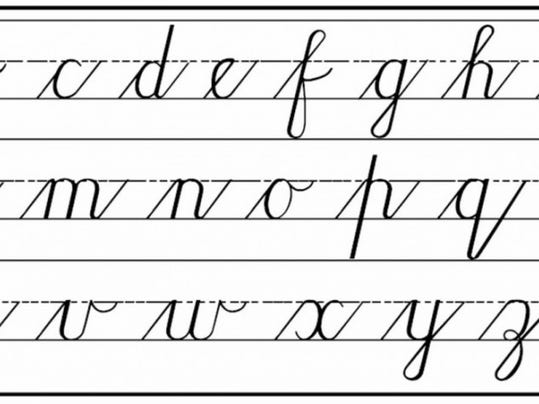 Letter: Cursive writing is an education