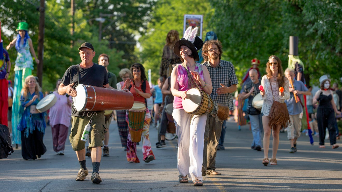 Photos from Ithaca Festival parade