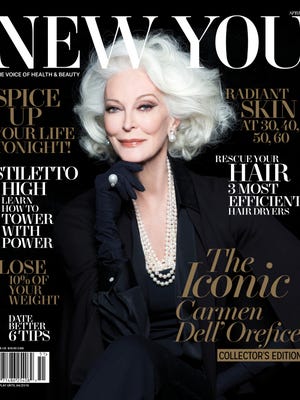 Carmen Dell'Orefice graces the Spring cover of 'New You.'
