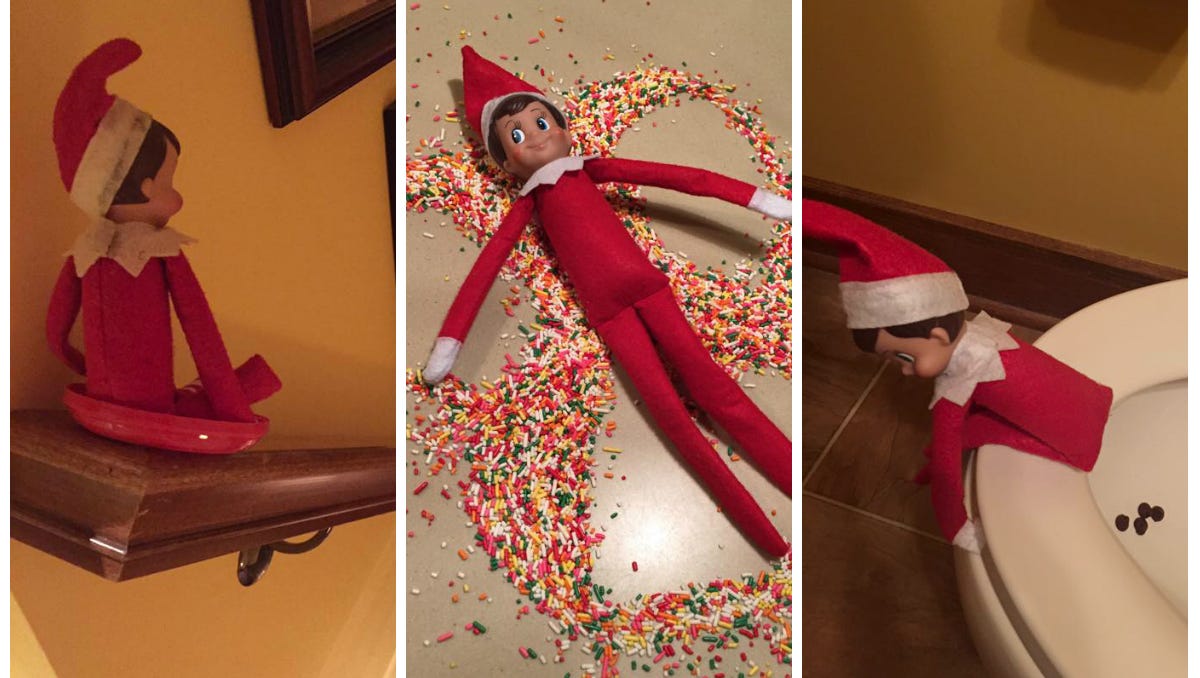 These funny Elf on the Shelf ideas are easy to pull off, but still rock.