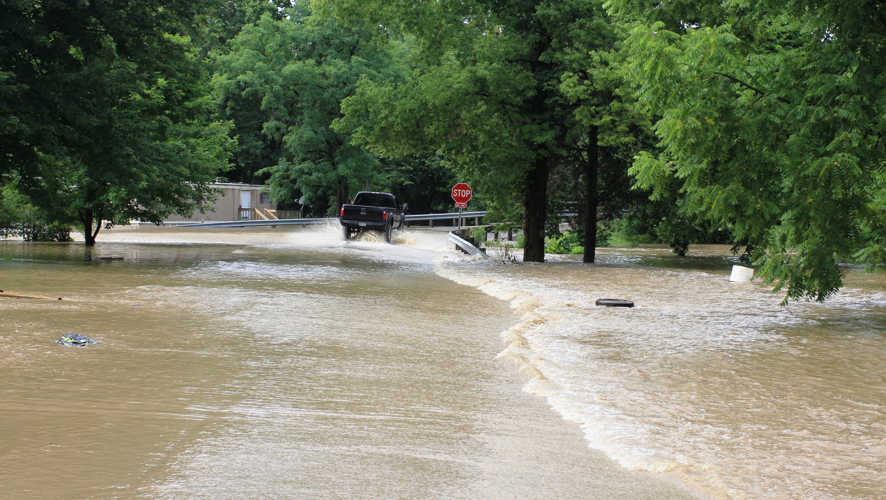 Nine Licking County roads closed by flooding near 100-year storm levels