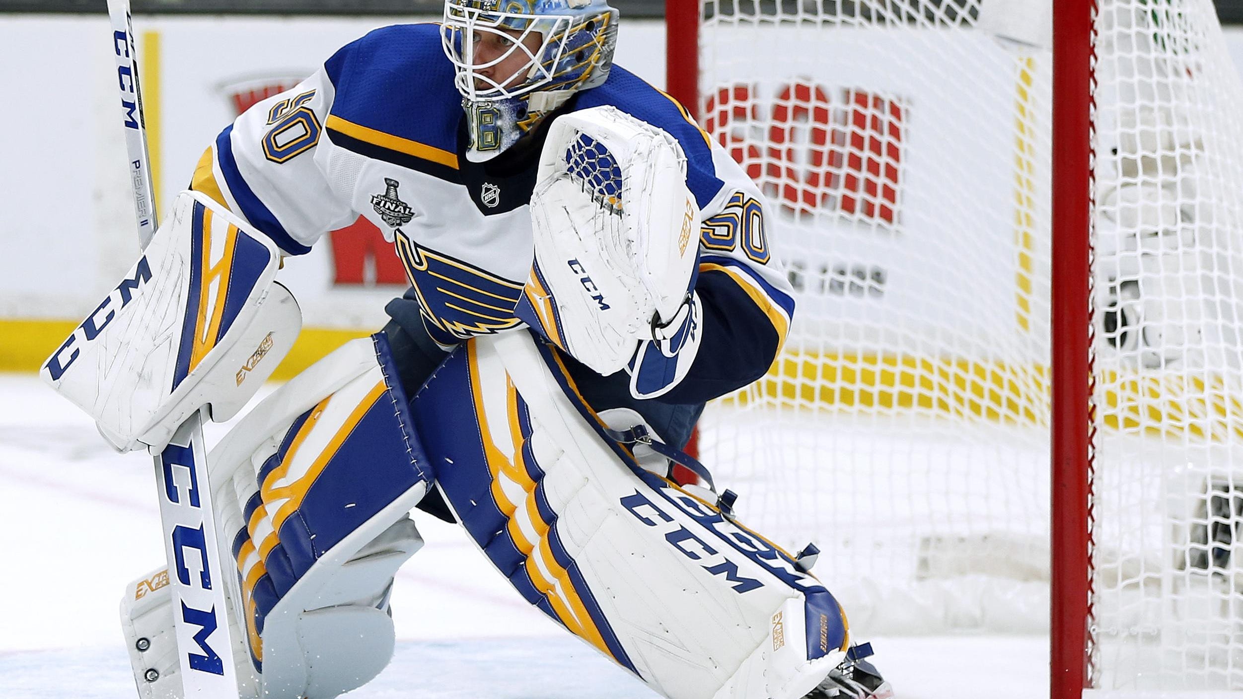 Blues rookie goalie Jordan Binnington bounces back