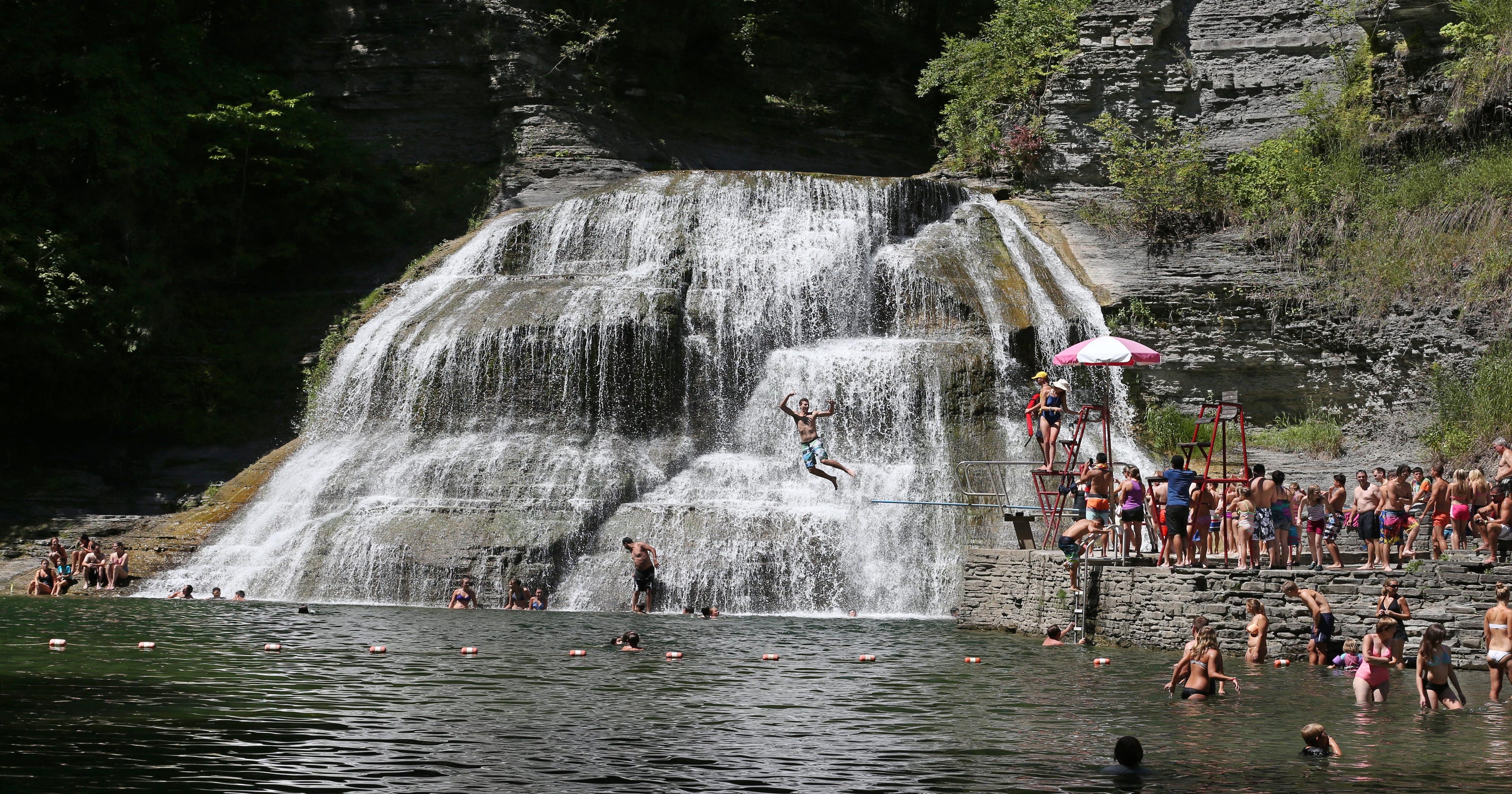 Swimming Hole Draws Many At Robert Treman State Park