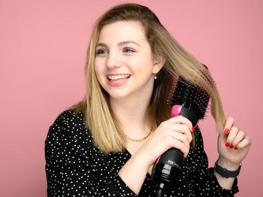 The Revlon One-Step Hair Dryer and Volumizer eliminates the need for a round brush.