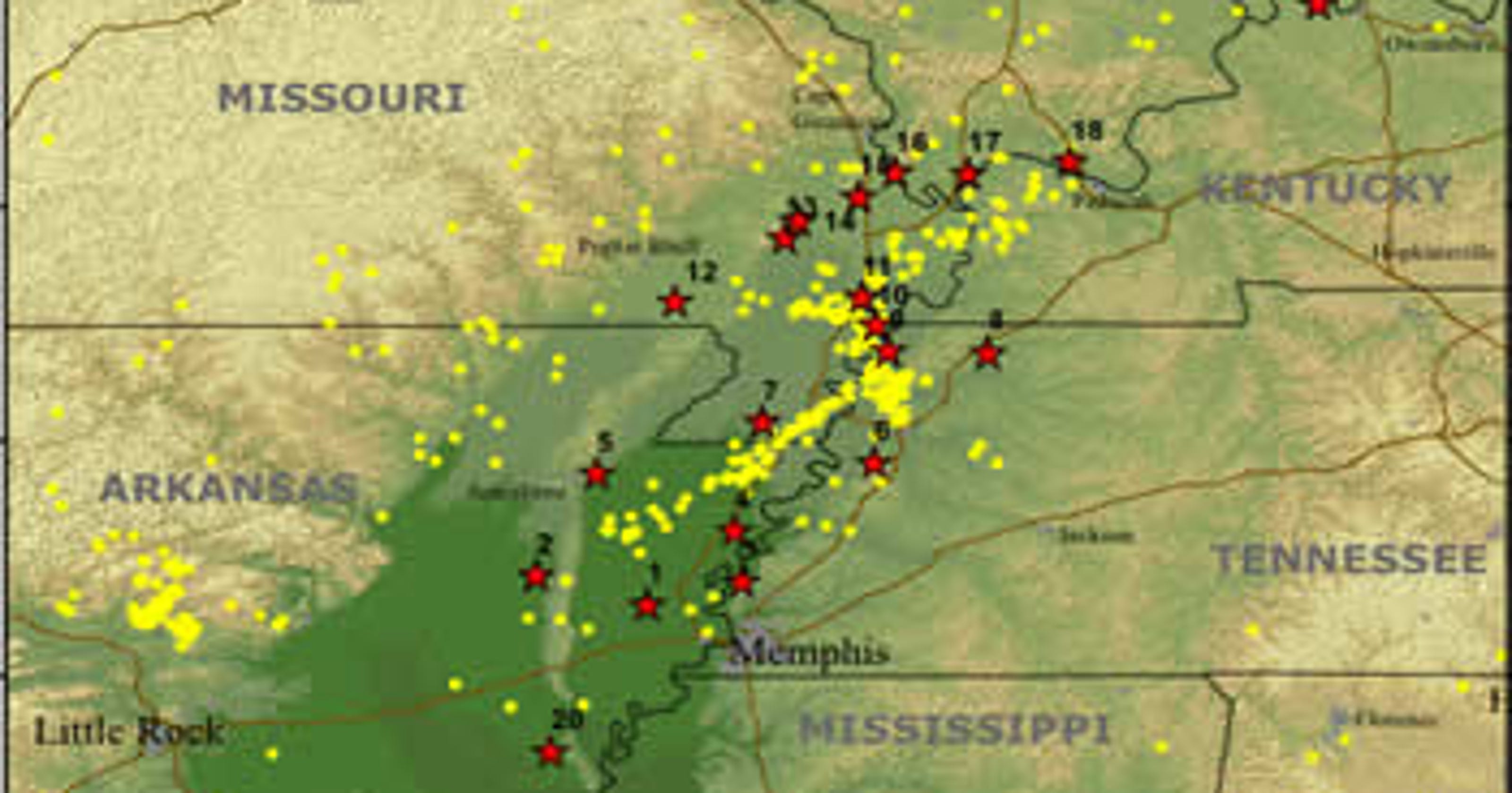 Earthquake Memphis What would the potential hazard be?