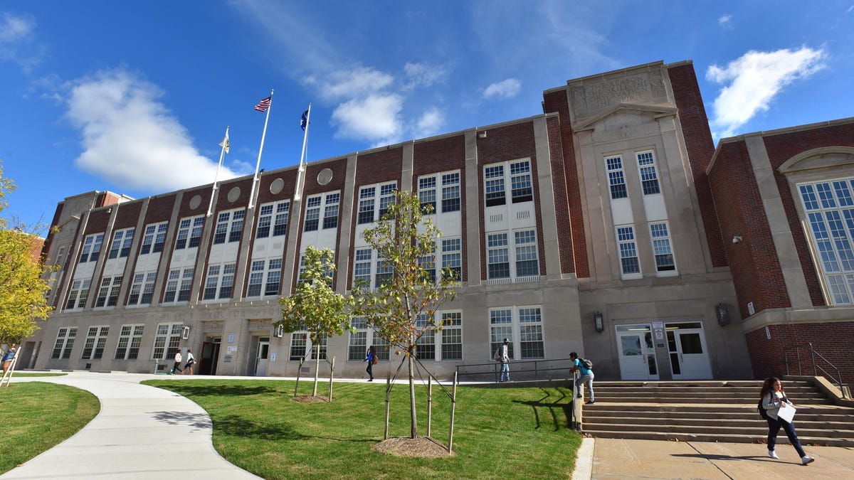 Students will not return to Thomas R. Proctor High School in Utica in the fall, but will continue to study remotely. Elementary school students in the district will attend school two days a week and learn remotely the other three days. [FILE PHOTO}